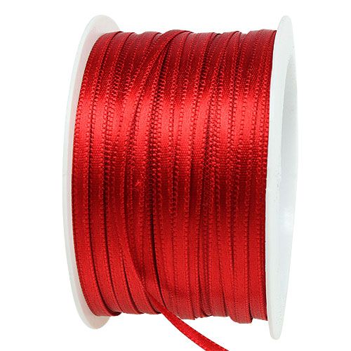 Cadeau- en decoratielint 3mm x 50m lichtrood