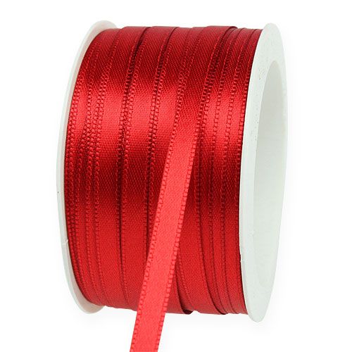 Cadeau- en decoratielint 6mm x 50m lichtrood
