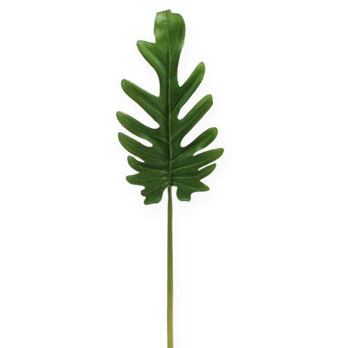 Floristik24 Decoratief blad Philodendron Groen B11cm L34cm 6st