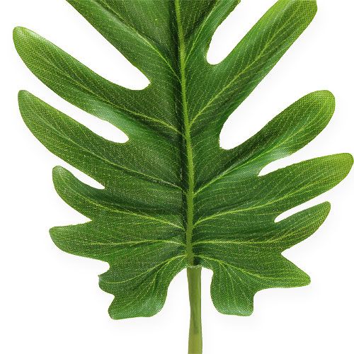 Artikel Decoratief blad Philodendron Groen B11cm L34cm 6st