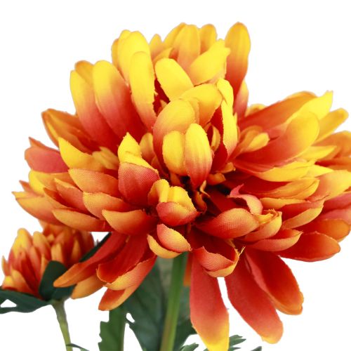 Artikel Kunstbloemen decoratie dahlia's kunstbloemen oranje 62cm