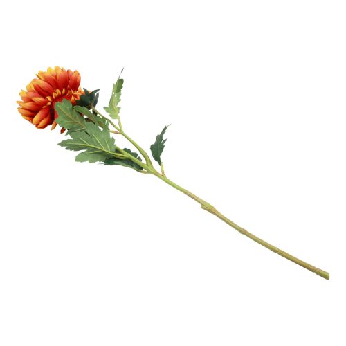 Artikel Kunstbloemen decoratie dahlia's kunstbloemen oranje 62cm
