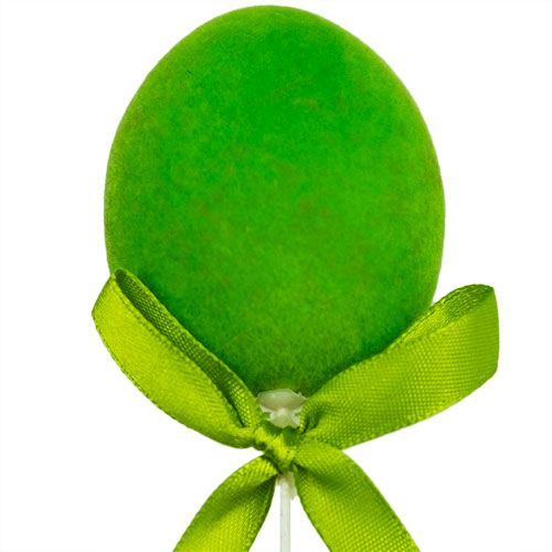 Floristik24 Decoratieve eieren met gevlokt draad kleurrijk 6cm 12st