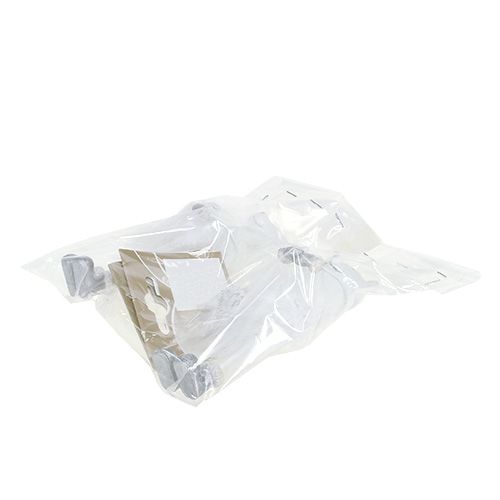 Floristik24 Sierfiguur beer met veren wit 12cm 2st