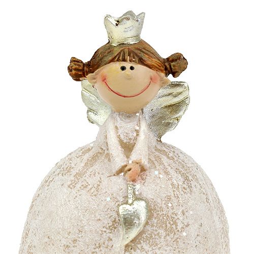 Floristik24 Decoratief figuur engel 6,5 cm creme, goud 8st