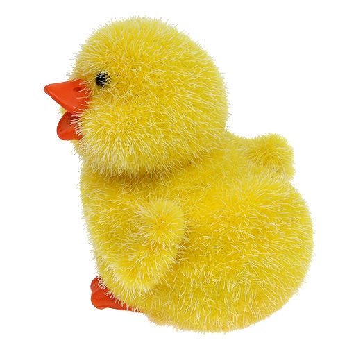 Floristik24 Decoratiefiguur eendjes 7,5cm geel 1st