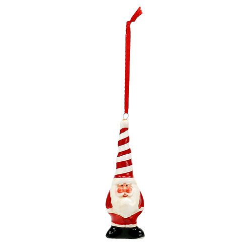 Decoratief figuur Kerstman om op te hangen 11cm 1p