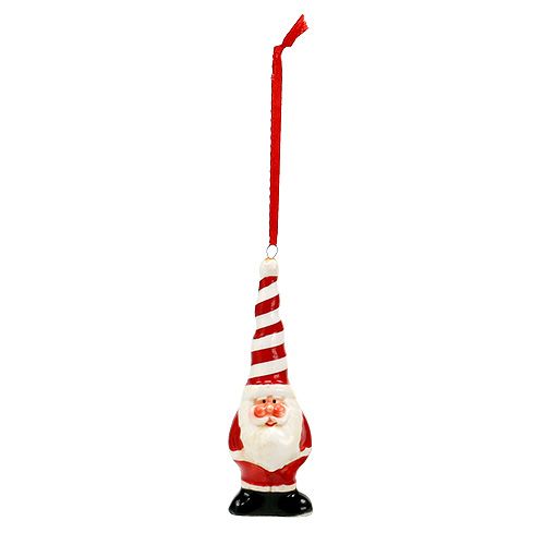 Floristik24 Kerstman keramiek sierfiguur Kerstman om op te hangen 11cm 1 stuk