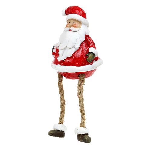 Floristik24 Decoratiefiguur Kerstman zittend 6.5cm L10cm 4st