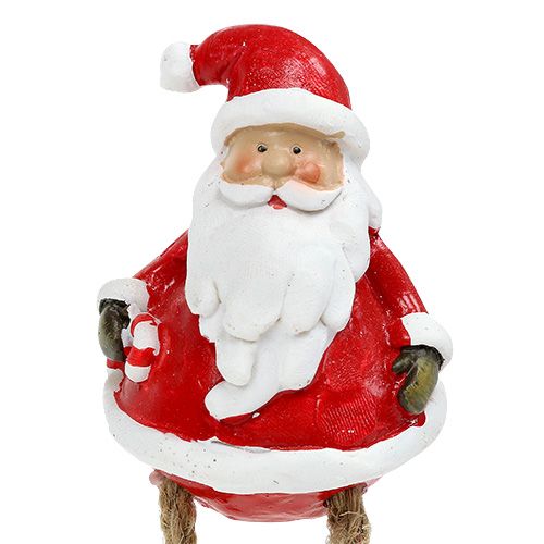Floristik24 Decoratiefiguur Kerstman zittend 6.5cm L10cm 4st