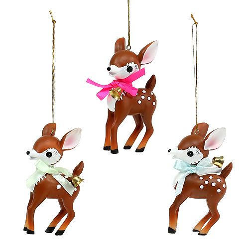 Floristik24 Deco figuur Bambi assorti 10cm 3st