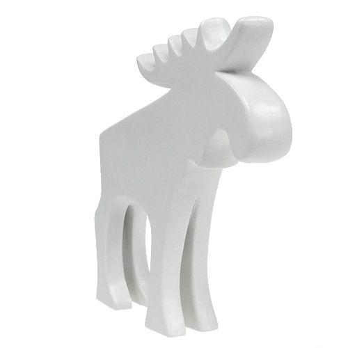 Floristik24 Decoratiefiguur eland keramiek wit 18.5cm 1st