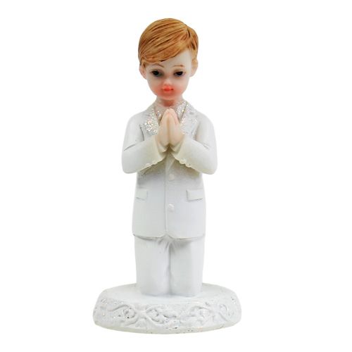 Floristik24 Decoratiefiguur voor communiejongen 8.5cm