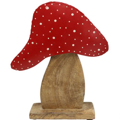 Floristik24 Deco figuur paddestoel natuur, rood 25cm