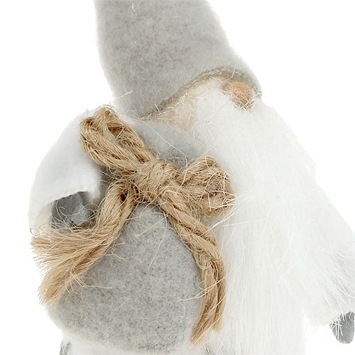 Floristik24 Decoratief figuur Kerstman 13cm grijs, wit 2st