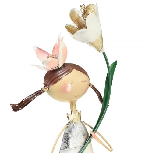 Artikel Decoratieve figuren balkondecoratie metalen meisjesfiguren 56/57cm 2st