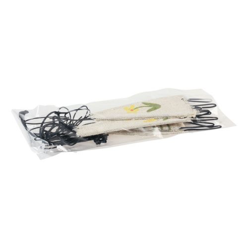 Floristik24 Decoratiefiguren metaal konijnenhanger zwart naturel 19cm 4 st
