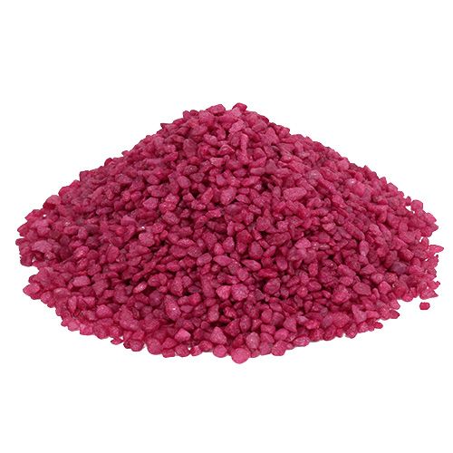 Artikel Decoratiekorrels fuchsia sierstenen 2mm - 3mm 2kg