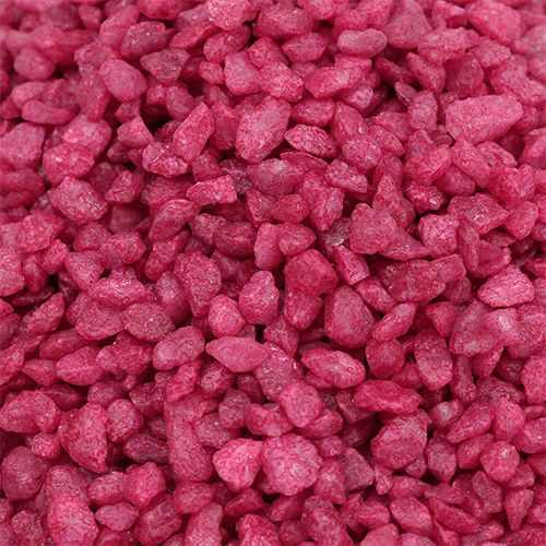 Floristik24 Decoratiekorrels fuchsia sierstenen 2mm - 3mm 2kg