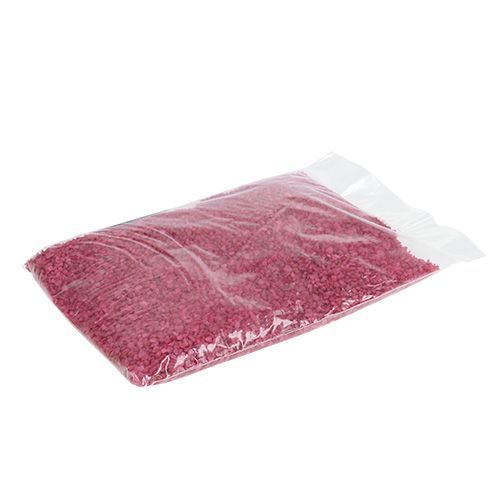 Floristik24 Decoratiekorrels fuchsia sierstenen 2mm - 3mm 2kg