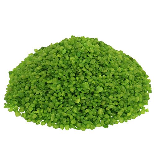 Floristik24 Decoratief granulaat groene sierstenen 2mm - 3mm 2kg