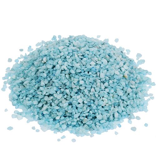 Floristik24 Decoratiekorrels lichtblauwe sierstenen 2mm - 3mm 2kg