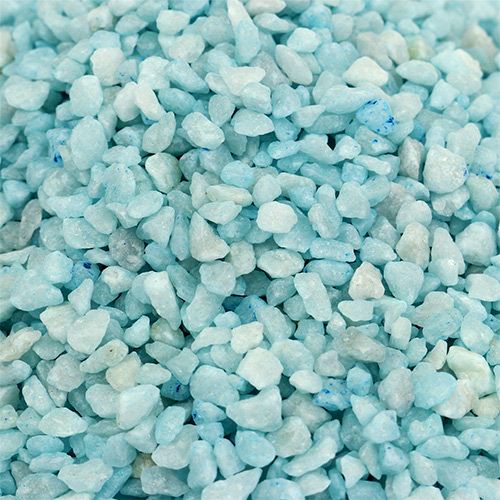 Floristik24 Decoratiekorrels lichtblauwe sierstenen 2mm - 3mm 2kg