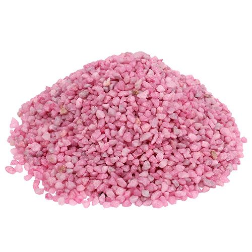 Floristik24 Decoratiekorrels roze sierstenen 2mm - 3mm 2kg