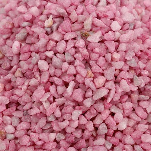 Floristik24 Decoratiekorrels roze sierstenen 2mm - 3mm 2kg