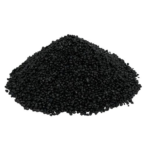 Floristik24 Decoratieve korrels zwart 2mm - 3mm 2kg