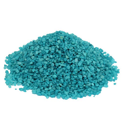 Floristik24 Decoratief granulaat turquoise sierstenen 2mm - 3mm 2kg