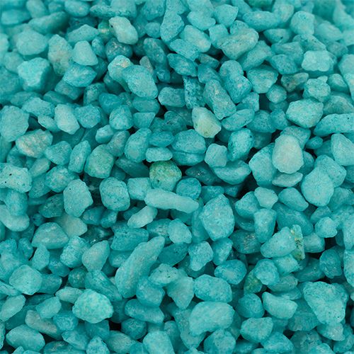 Floristik24 Decoratief granulaat turquoise sierstenen 2mm - 3mm 2kg