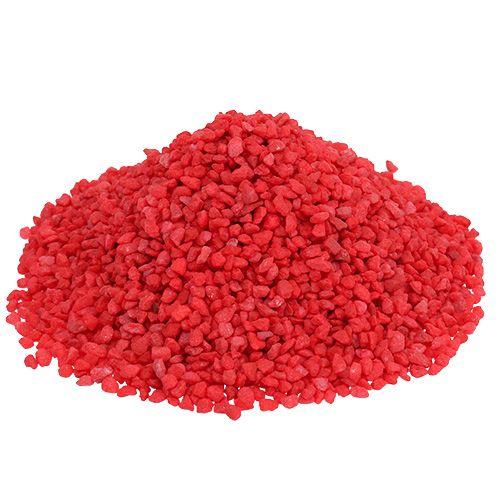 Artikel Decoratief granulaat rode sierstenen 2mm - 3mm 2kg