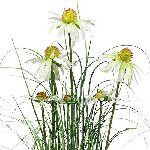 Floristik24 Decoratiegras met kamille in pot Kunstmatig 66cm