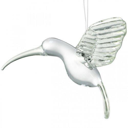 Floristik24 Decoratiekolibrie, glasdecoratie, paradijsvogel, glazen hanger, decoratievogel
