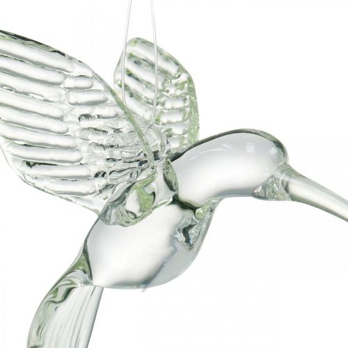 Floristik24 Decoratiekolibrie, glasdecoratie, paradijsvogel, glazen hanger, decoratievogel