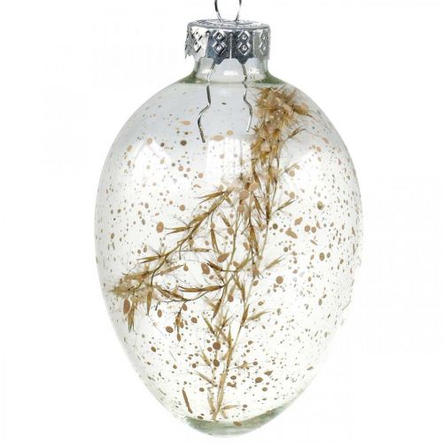 Artikel Decoratieve hanger eiglasgevulde paasdecoratie om op te hangen 5x8cm 6 st
