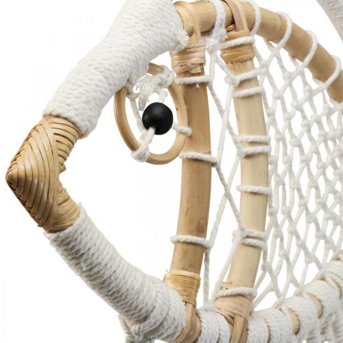 Hangende decoratie deco hanger maritieme decoratie vis macrame 76cm