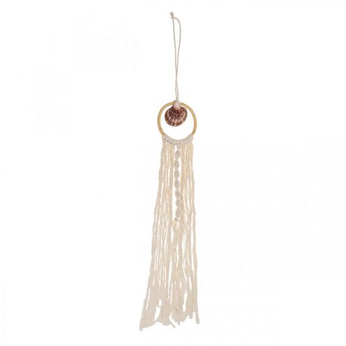 Artikel Decoratieve hanger maritiem, schelpenhanger macrame decoratie 45×11,5cm