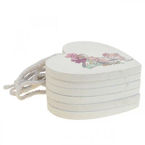 Artikel Decoratief hart om op te hangen, hart elf hanger decoratie 12cm 6st