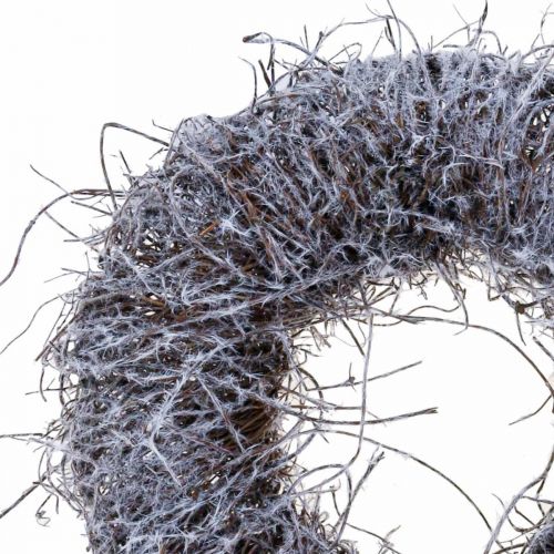 Decoratieve krans natuur, wijnstokkrans, naturel krans Ø25cm gesneeuwd