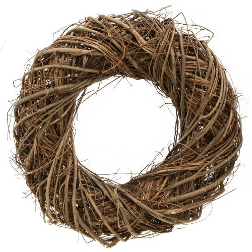 Artikel Decoratieve krans gemaakt van iepentakken in naturel Ø28–30cm H6,5cm 2st