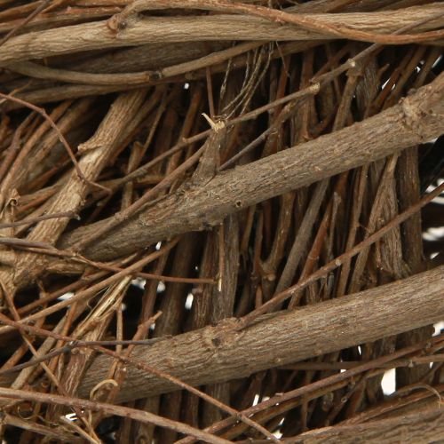 Artikel Decoratieve krans gemaakt van iepentakken in naturel Ø28–30cm H6,5cm 2st