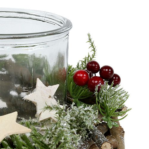 Floristik24 Sierkrans met kaarsglas Ø20cm