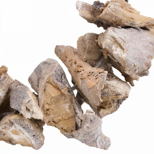 Floristik24 Decoratieve krans naturel krans wortelhout deco natuur wit Ø26cm