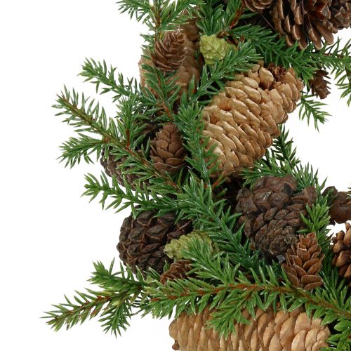 Floristik24 Sierkrans dennenboom met kegels groen Ø25cm