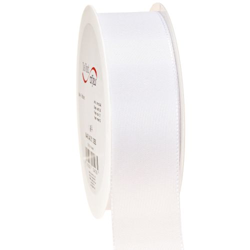Artikel Decoratief lint cadeaulint wit polyester 40mm 50m