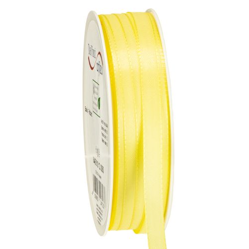 Decoratief lint taft lint cadeau lint lichtgeel 10mm 50m