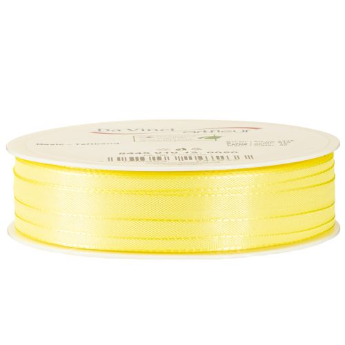 Artikel Decoratief lint taft lint cadeau lint lichtgeel 10mm 50m
