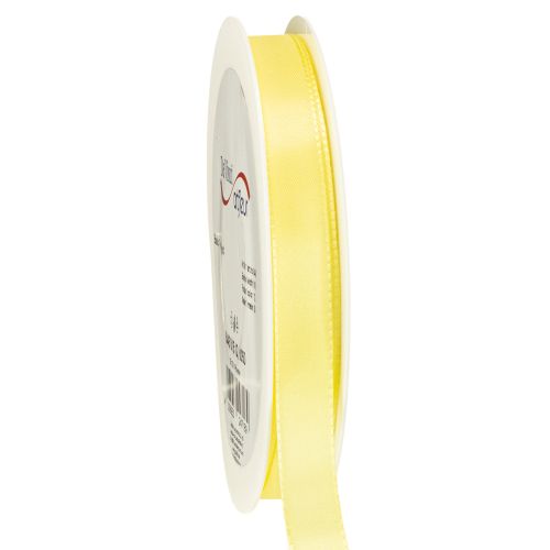 Decoratief lint taft lint cadeau lint lichtgeel 15mm 50m